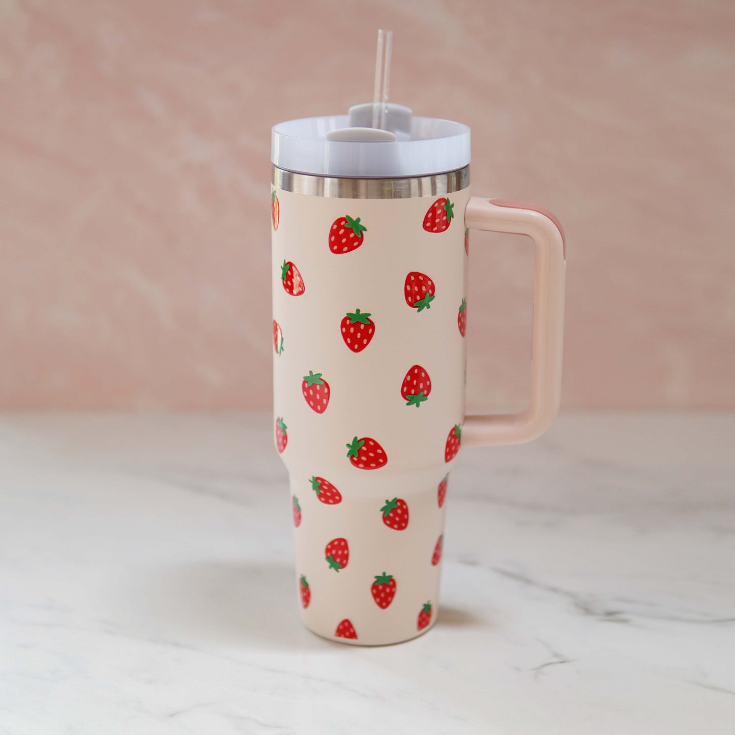 Strawberry Glass Tumbler – Forest Cove Home