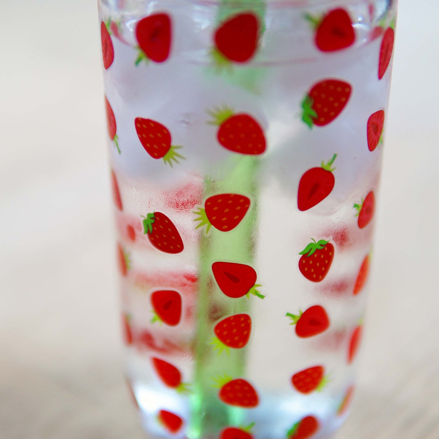 Strawberry Glass Tumbler