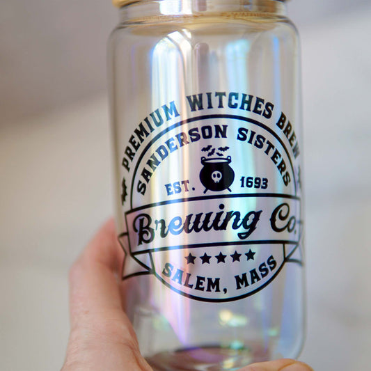 Iridescent Witches Brew Can Glass