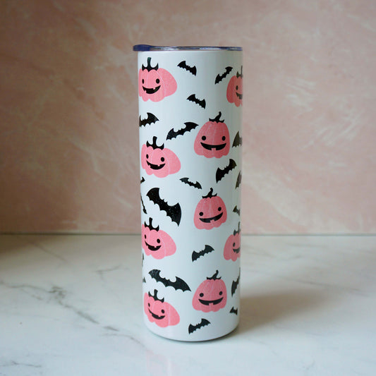 Pink Pumpkin & Bats 20 oz Tumblers