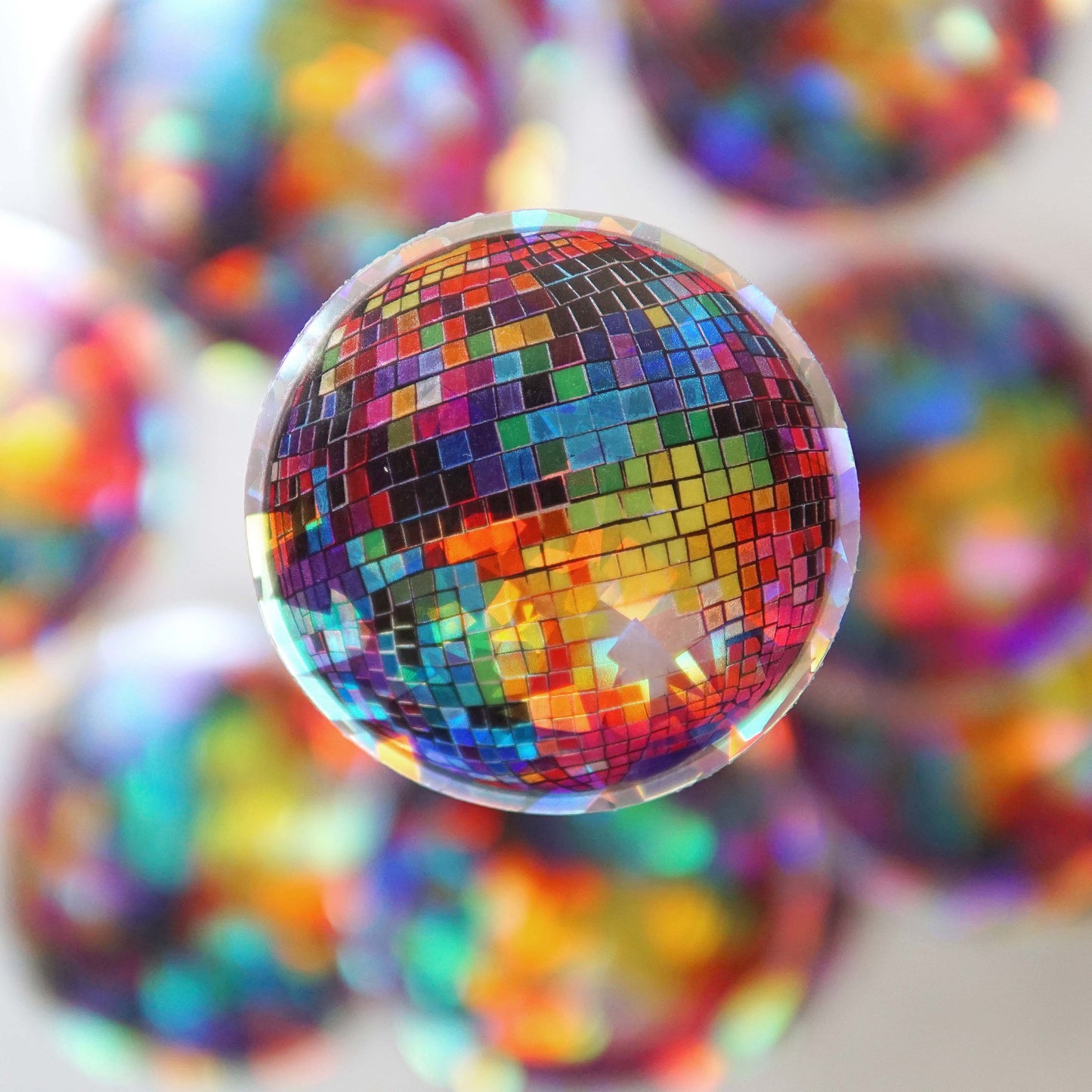 Holographic Mirror Ball Sticker