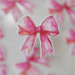 Pink Watercolor Bow Sticker