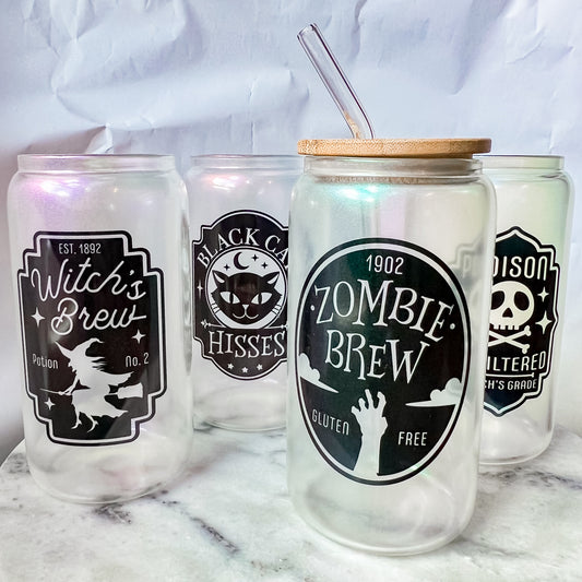 Potion Iridescent Beer Can Glasses