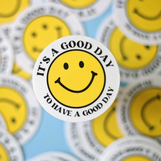 Good Day Happy Clear Sticker